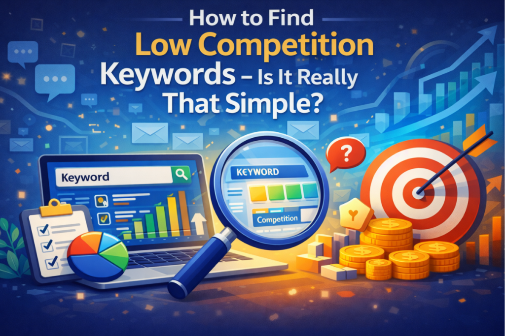 How to find low competetion keywords